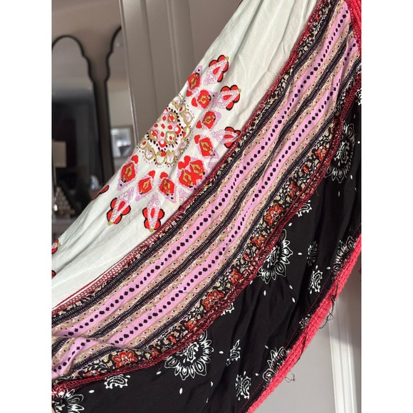 We The Free Blossom Thermal Waffle Knit Boho Balloon Sleeve Top - Picture 4 of 9